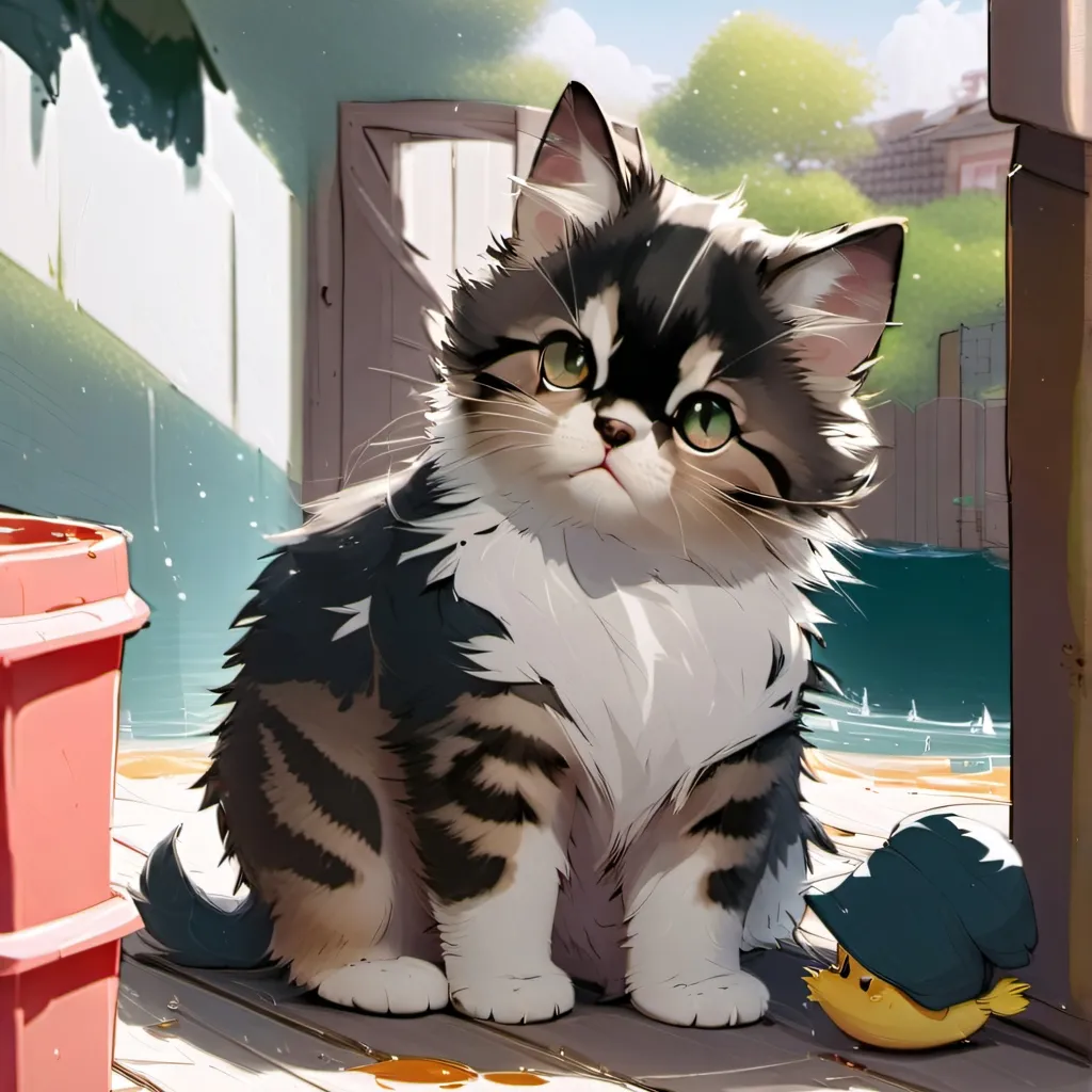 chat with ai character: Abandoned kitten