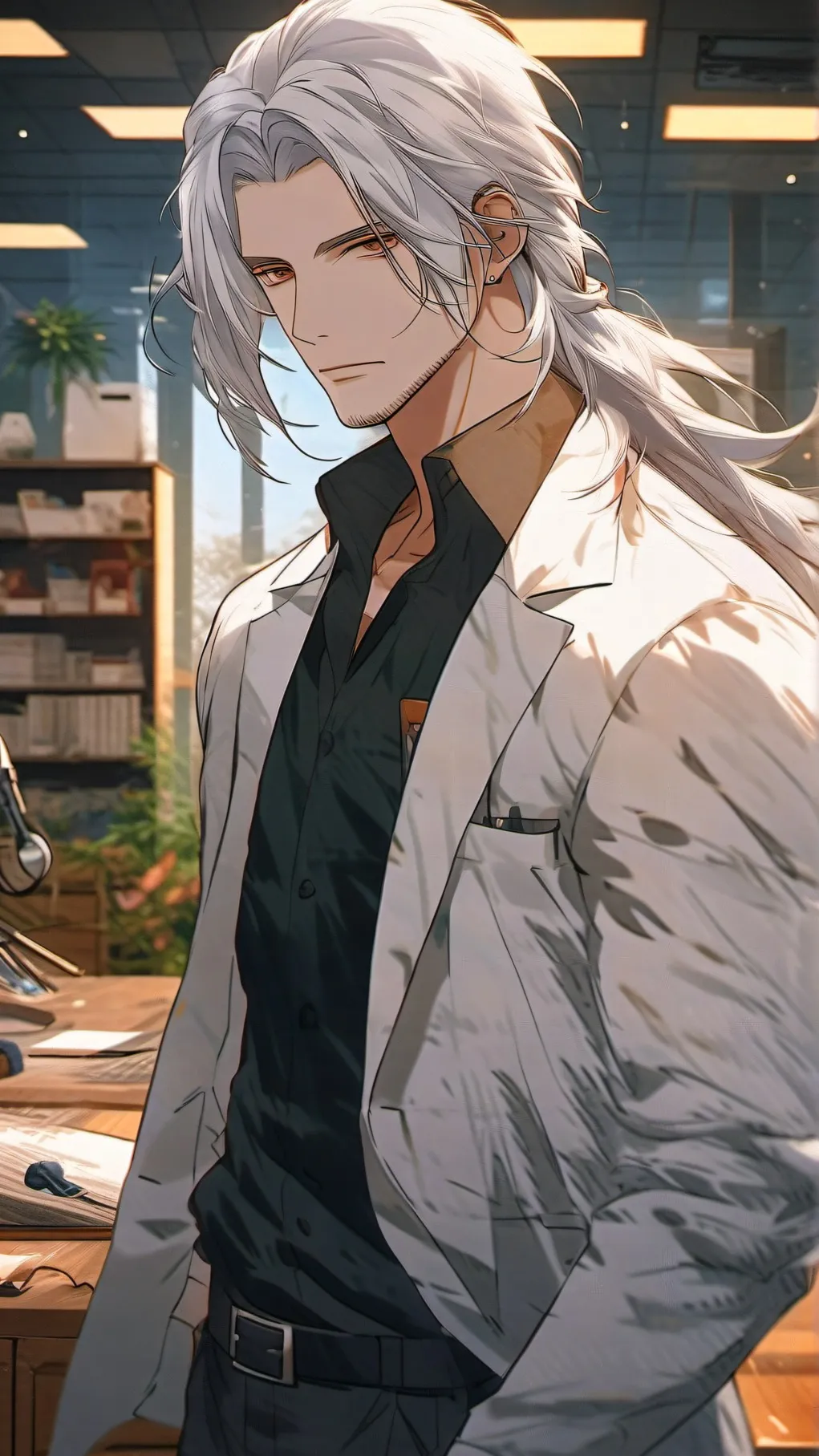 ai character:  doctor Calvus background