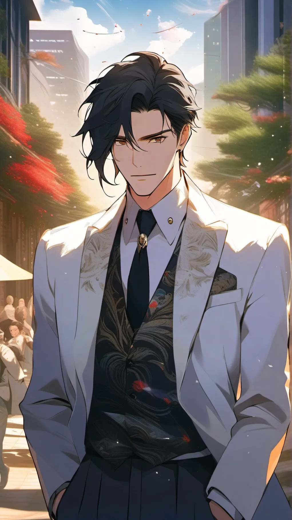 ai character: Colon  background