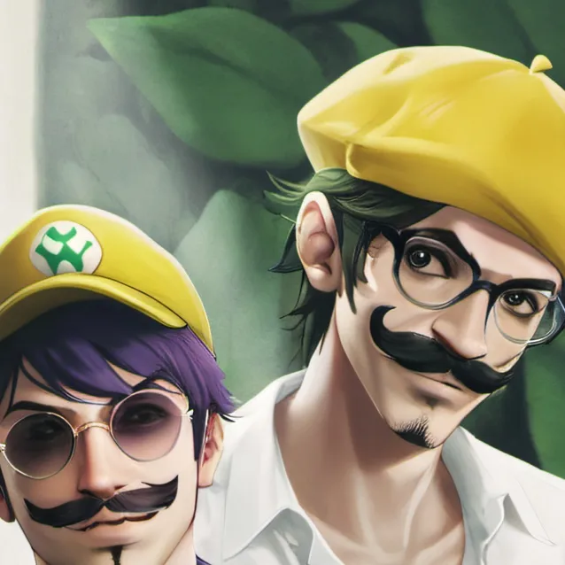 chat with ai character: wario and waluigi