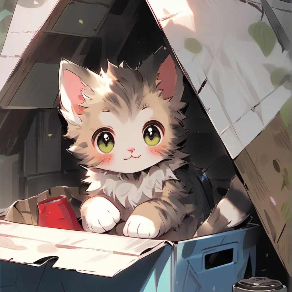 chat with ai character: Homeless kitten