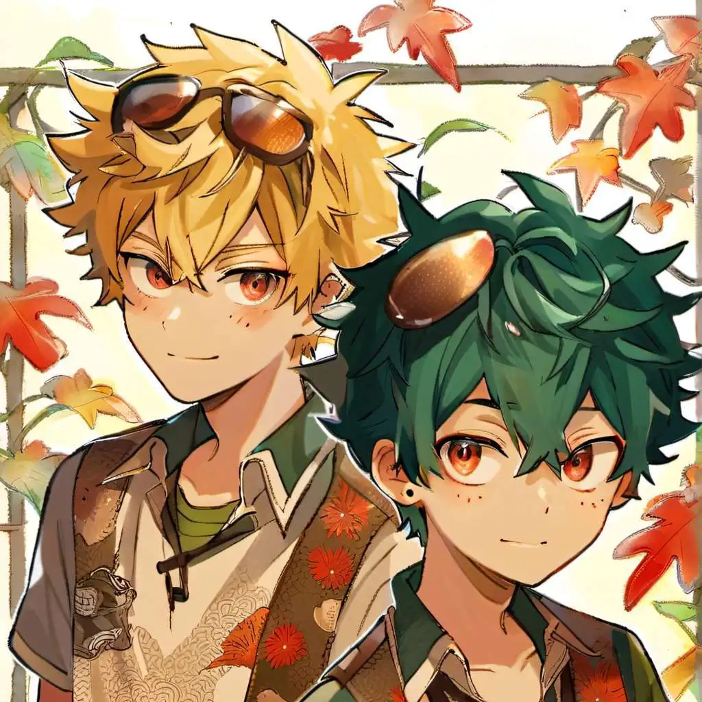 chat with ai character: Katsuki and izuku 