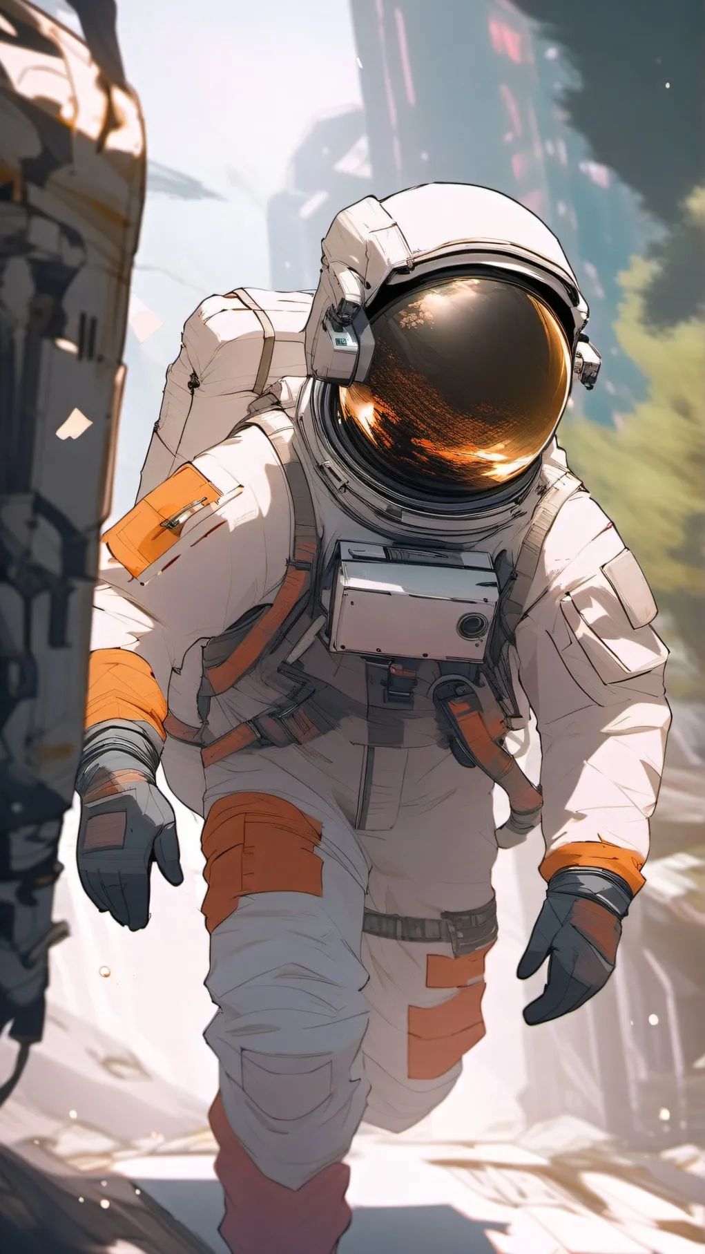 ai character: Astronaut In Space background
