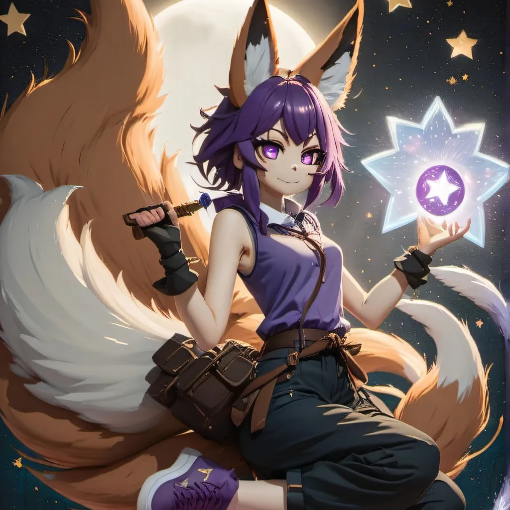 chat with ai character: fox of the galaxy 