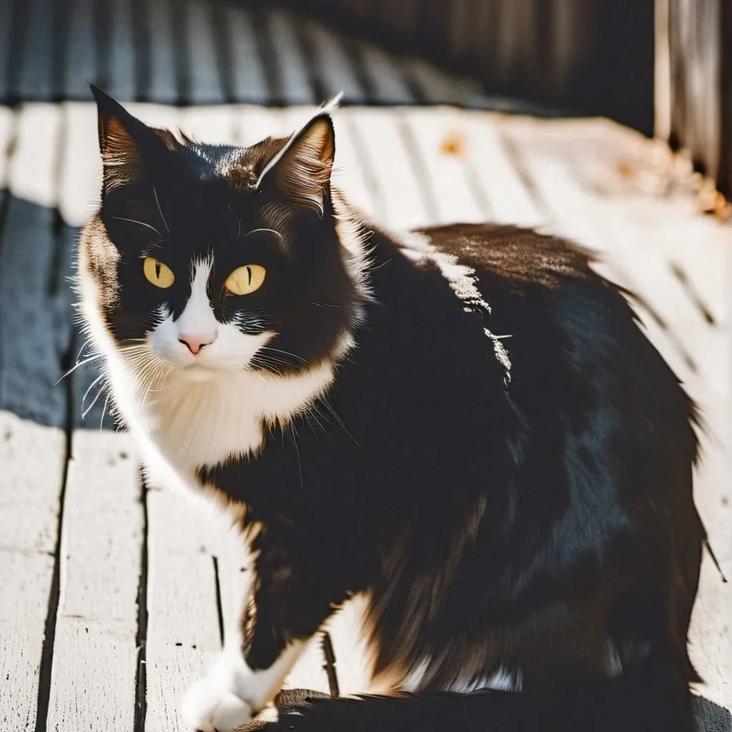 chat with ai character: Cat on the porch