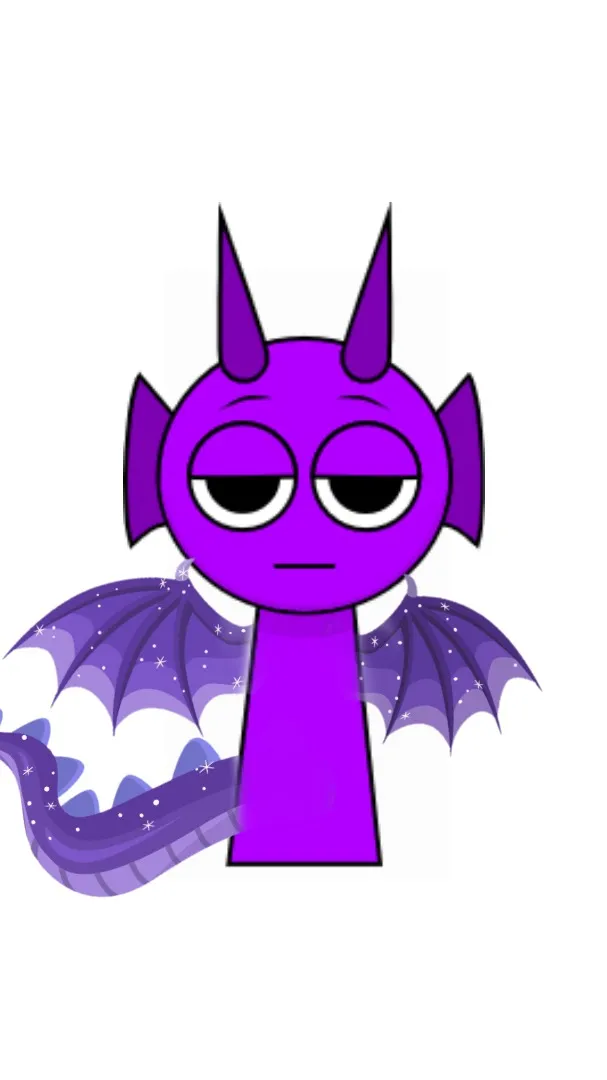 ai character: Durple (Dragon) background