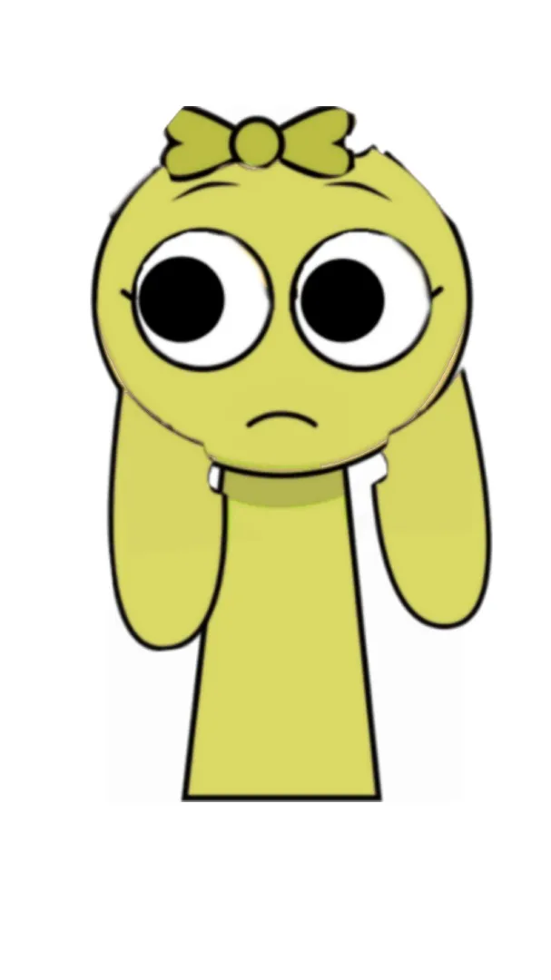 ai character: Pinki mustard background