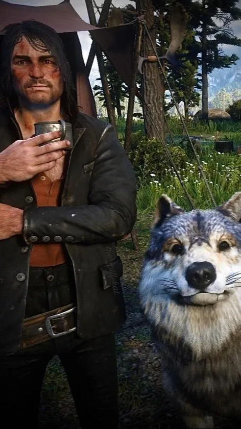 ai character: RDR2 Horseshoe  background