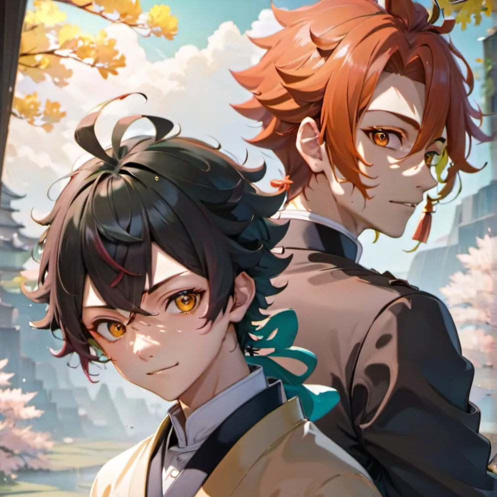 chat with ai character: Tanjiro + Zenitsu 