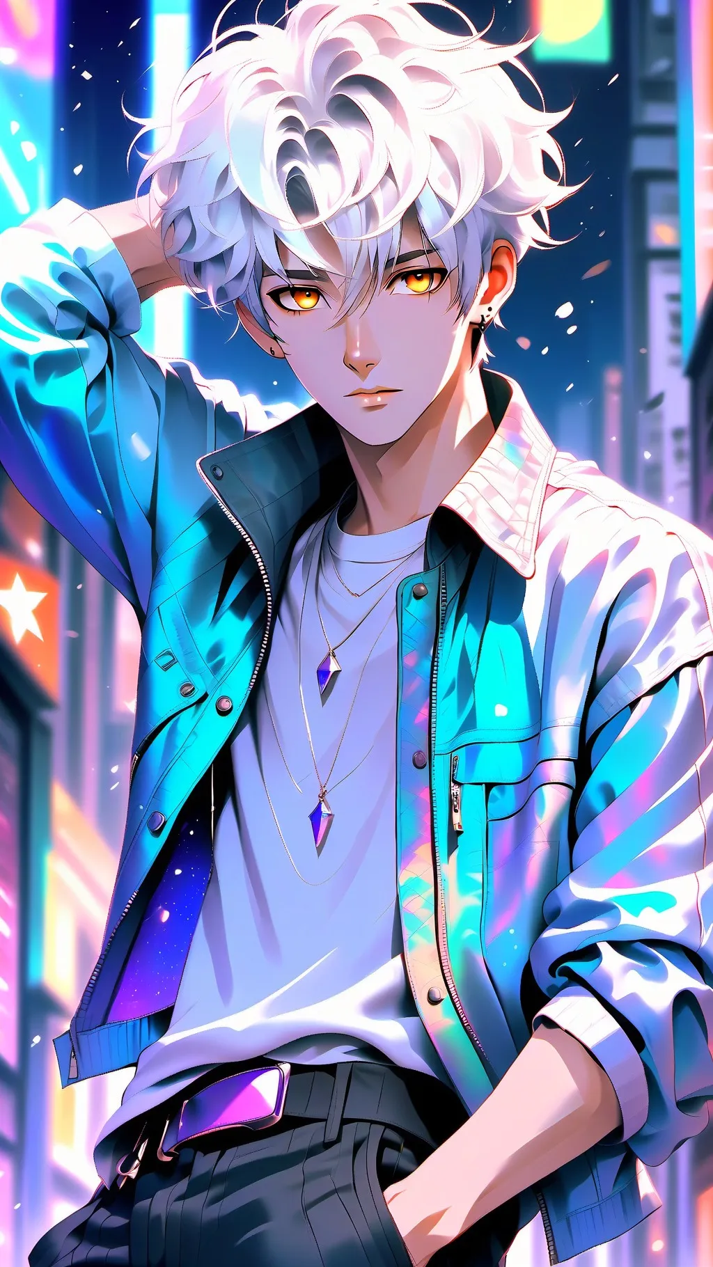 ai character: Crystal background
