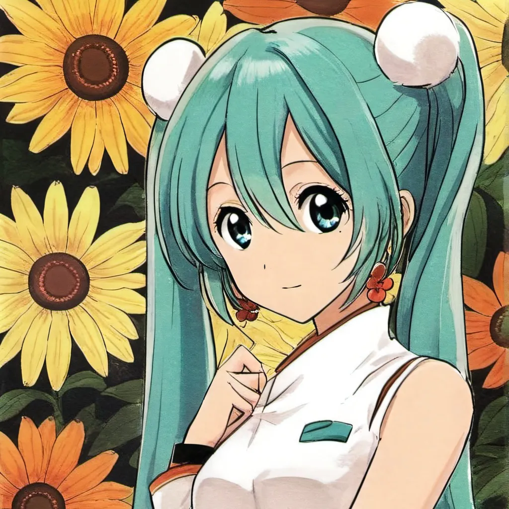 chat with ai character: Miku ><