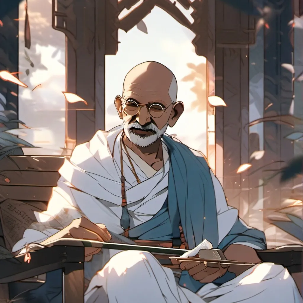 chat with ai character: Gandhi
