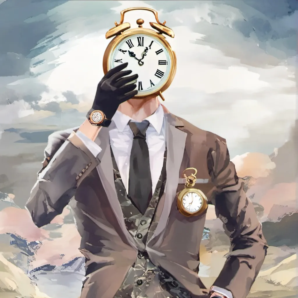 chat with ai character: Clockman