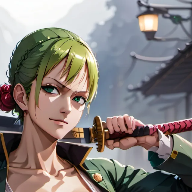 chat with ai character: (Female Zoro)