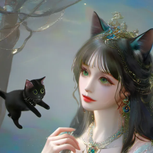 chat with ai character: Cat god