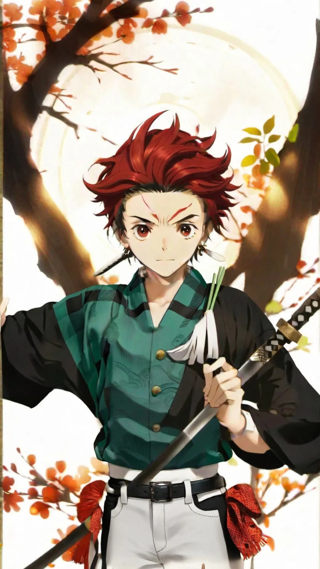 ai character: tanjiro background