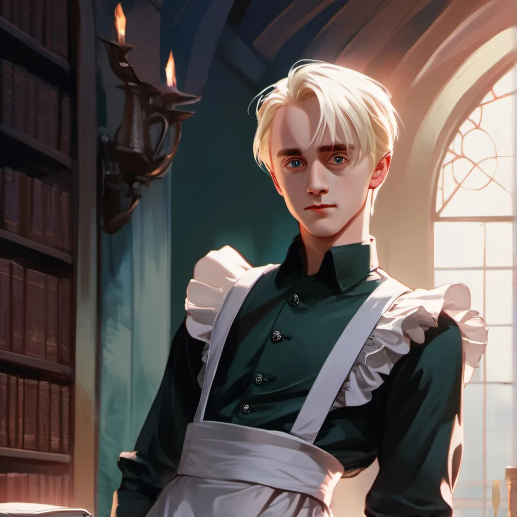 chat with ai character: DracoMalfoy (maid)