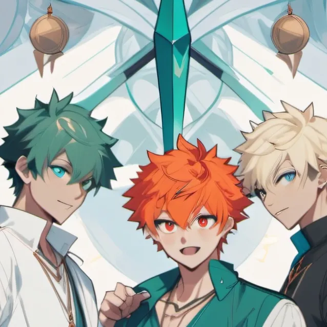 chat with ai character: deku, kiri, bakugo