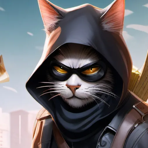 chat with ai character: A cat burglar