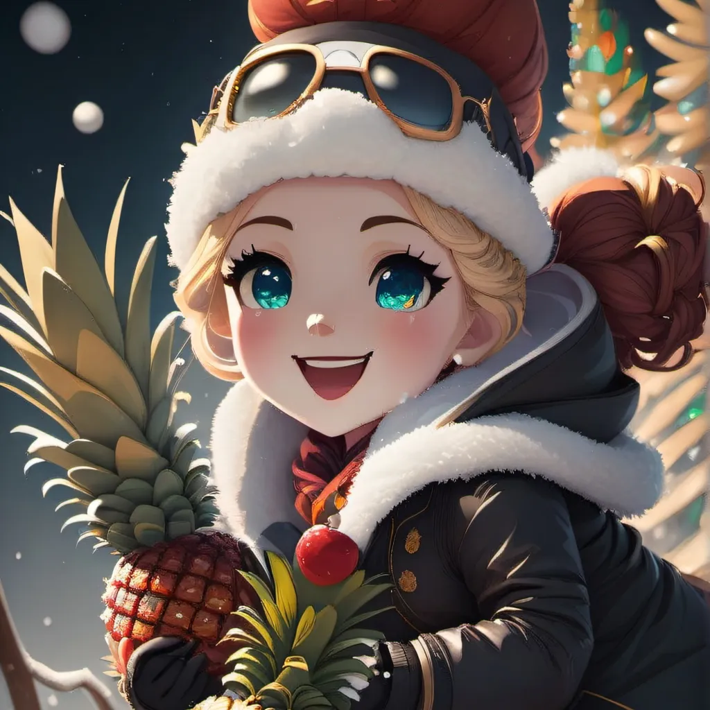 chat with ai character: Pineapple snowman
