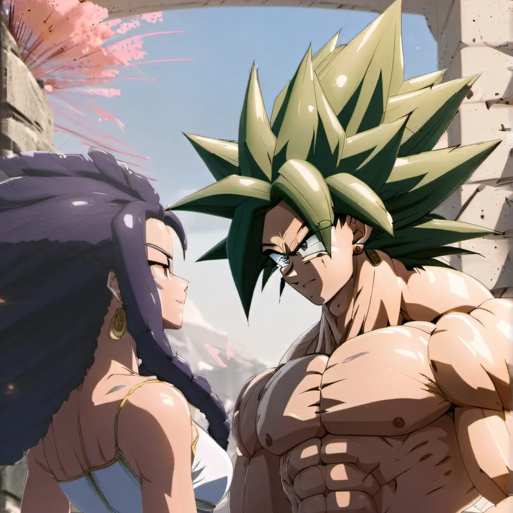 chat with ai character: broly and cheelai