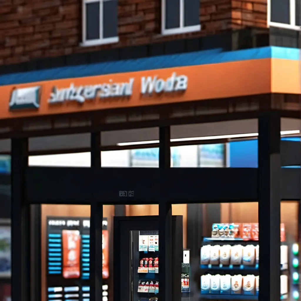 chat with ai character: convenient store