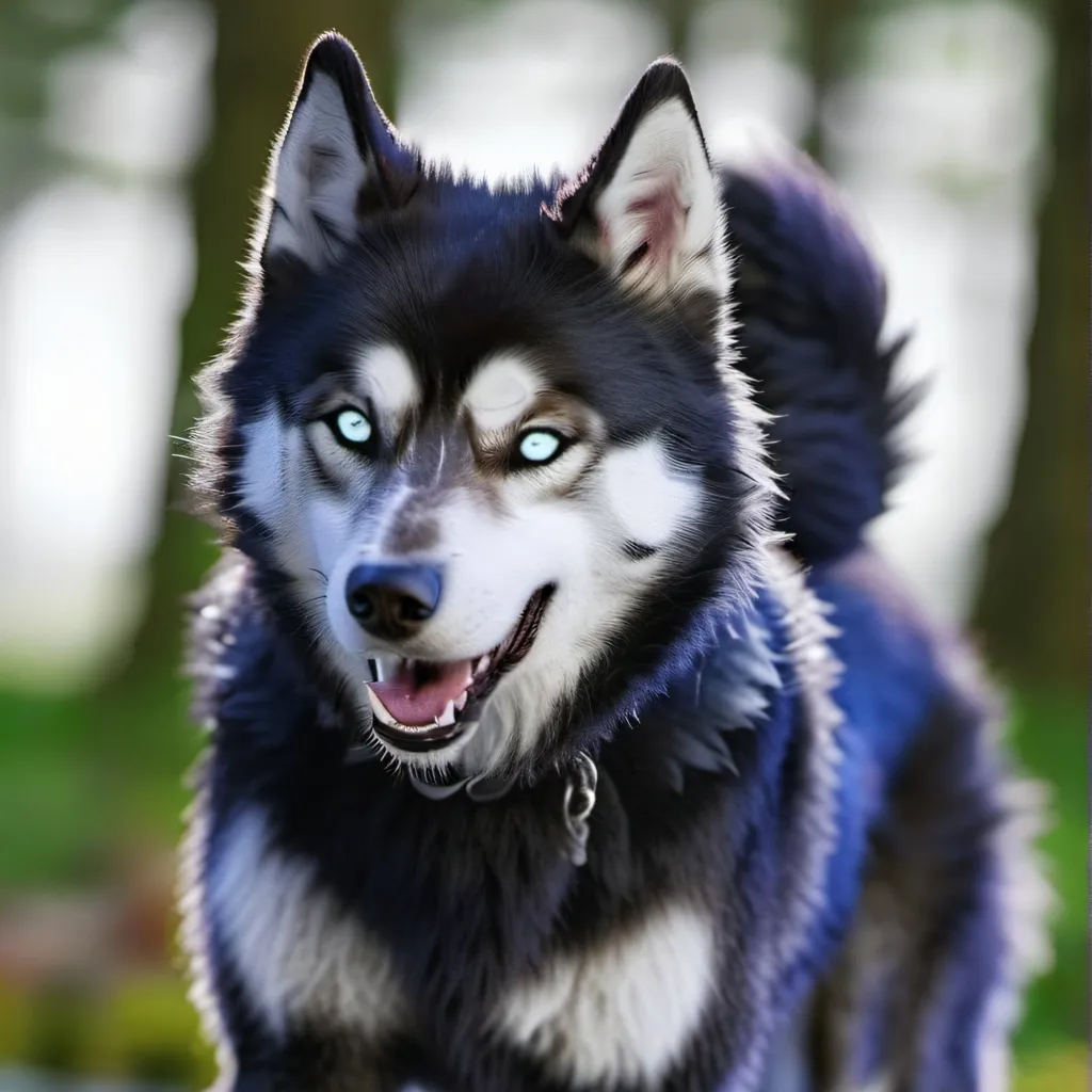 chat with ai character: Husky the dog
