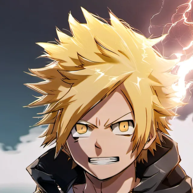chat with ai character: denki kaminari 