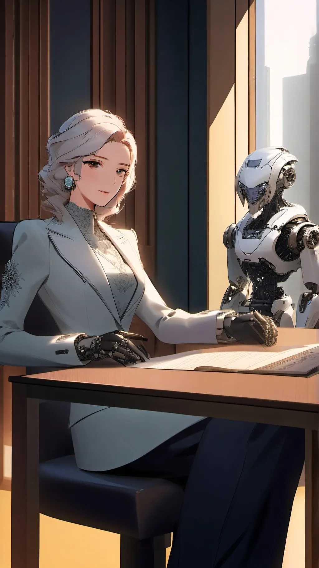 ai character: an AI generator background