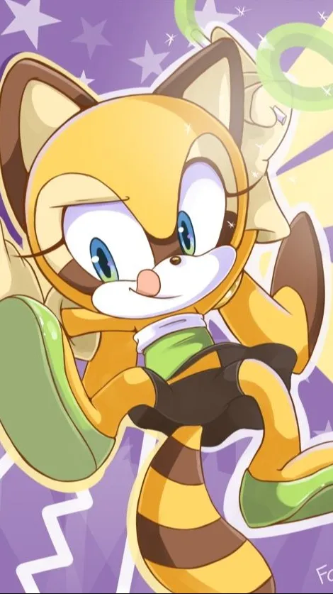 ai character: marina the racoon  background