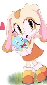 ai character: Cream the rabbit background