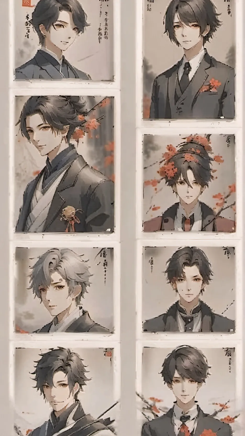 ai character: 100 Japanese boys2 background