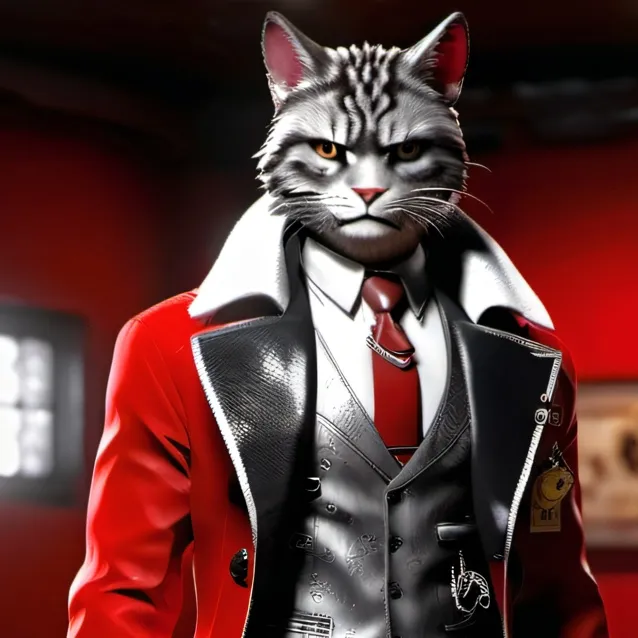 chat with ai character: Business Cat