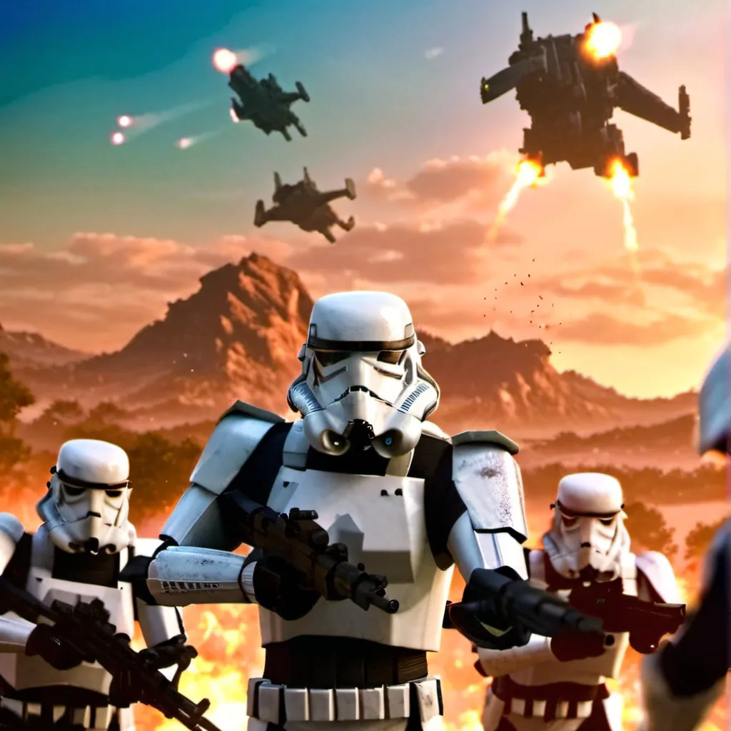 chat with ai character: Clone vs droids