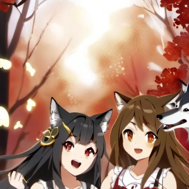 chat with ai character: the wolf girls
