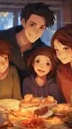 ai character: Family of 4 background