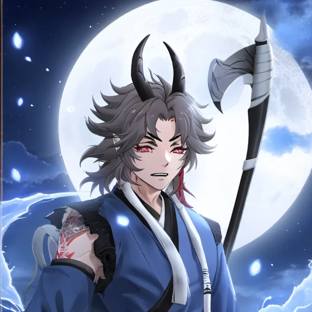 chat with ai character: Kokushibo 