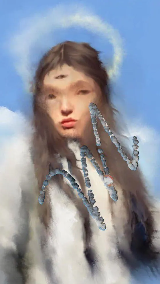 ai character: math angel background