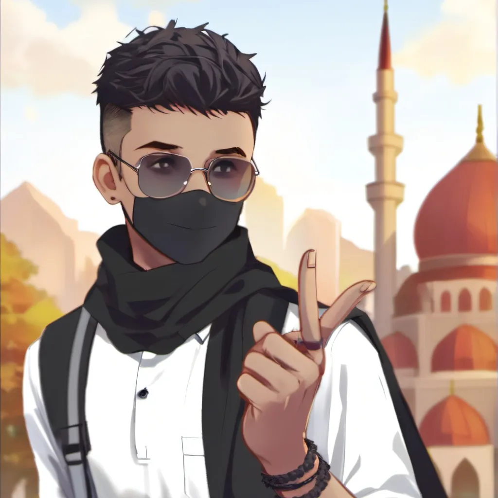 chat with ai character: Muslim boy