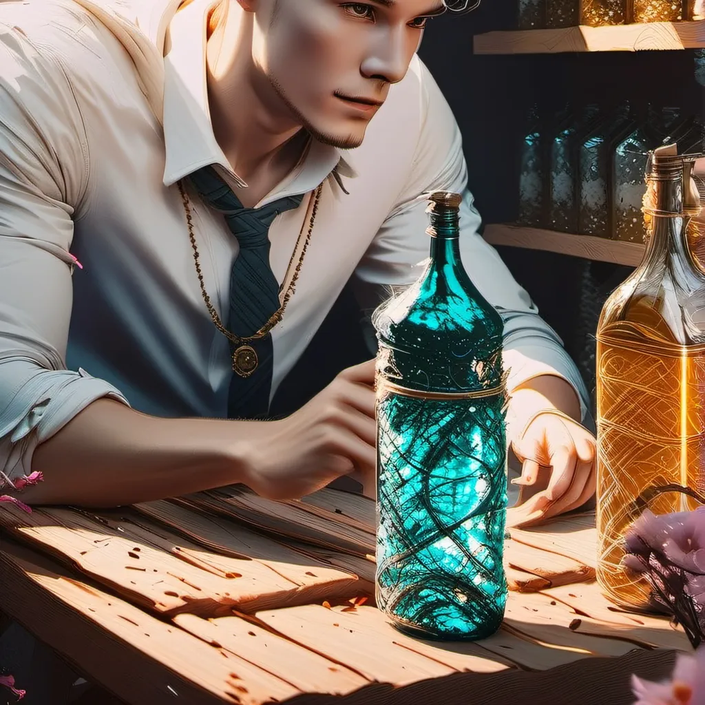 chat with ai character: The Glass Bottle