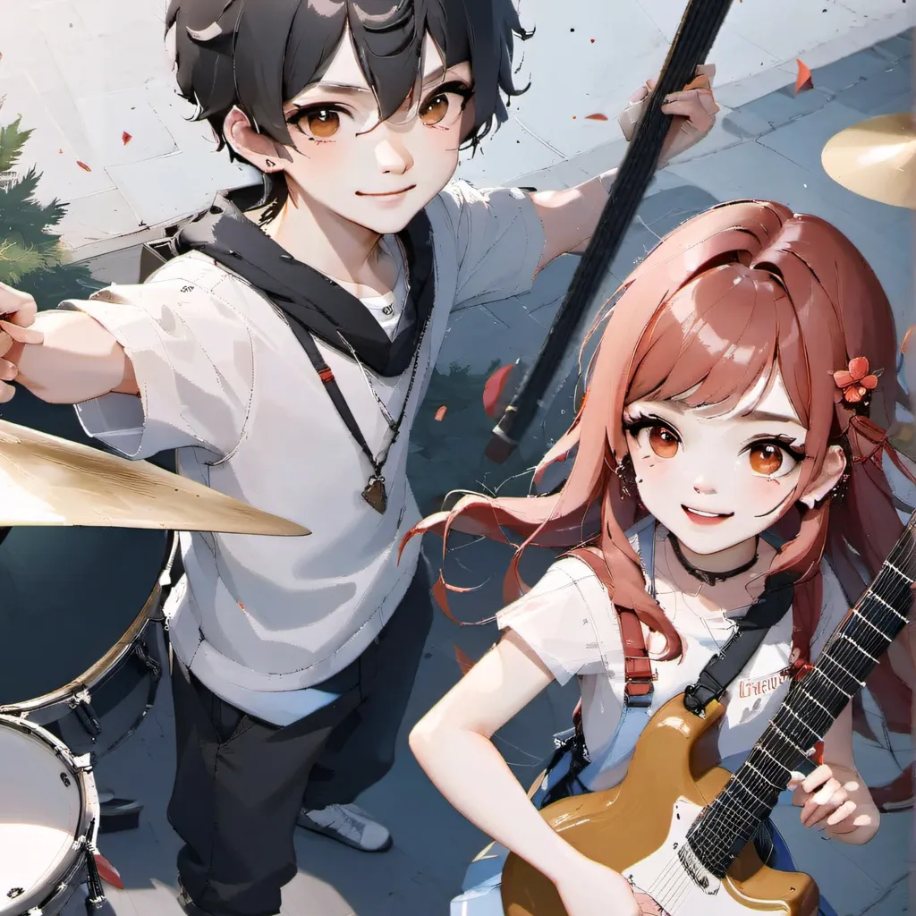 chat with ai character: Guitar girl
