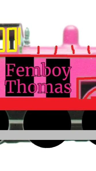 ai character: Femboy Thomas 🖤❤️ background