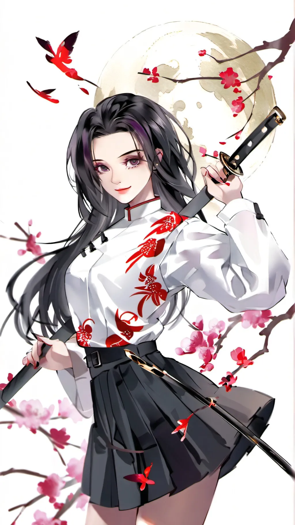 ai character: Demon slayer  background