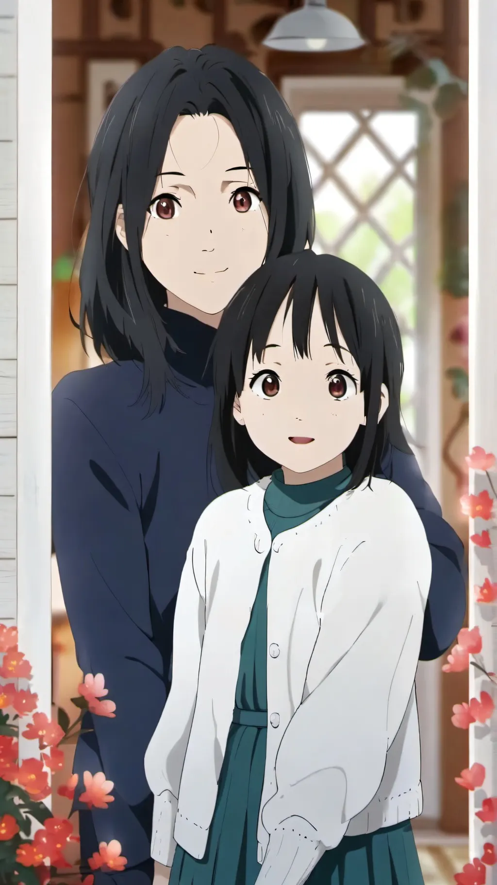 ai character: Loving mom  background