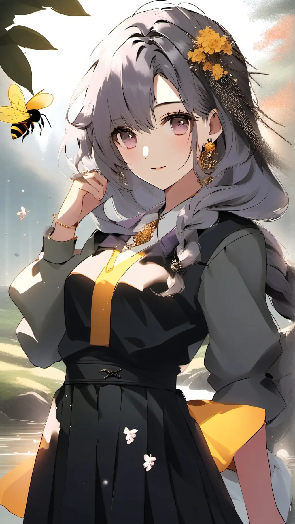 ai character: Queen bee  background
