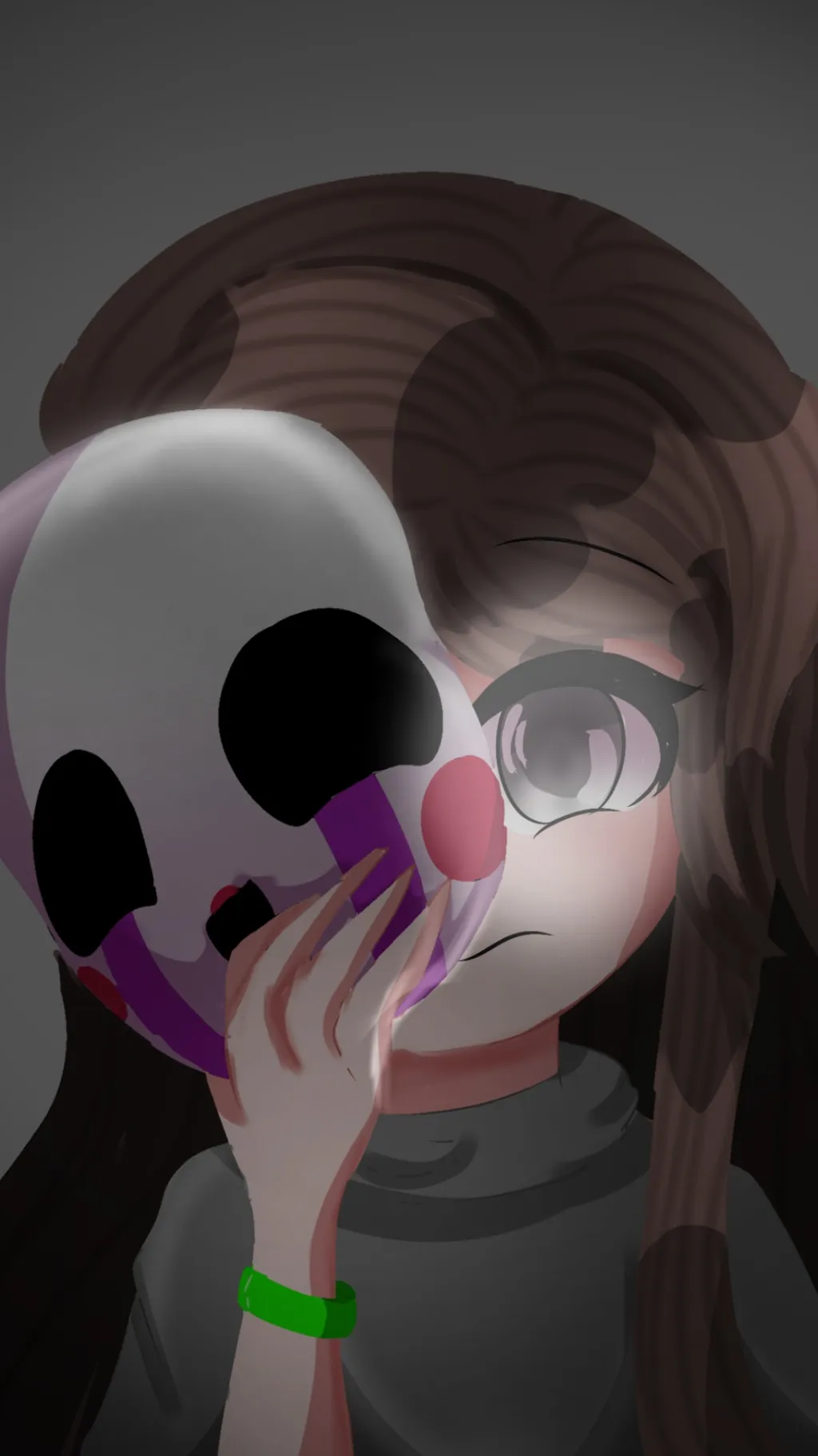 ai character: CharlieEMILYfuture background