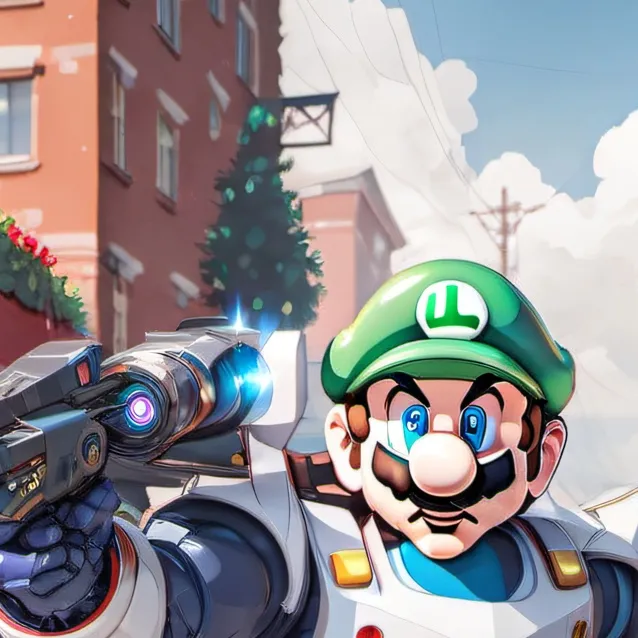 chat with ai character: mecha luigi
