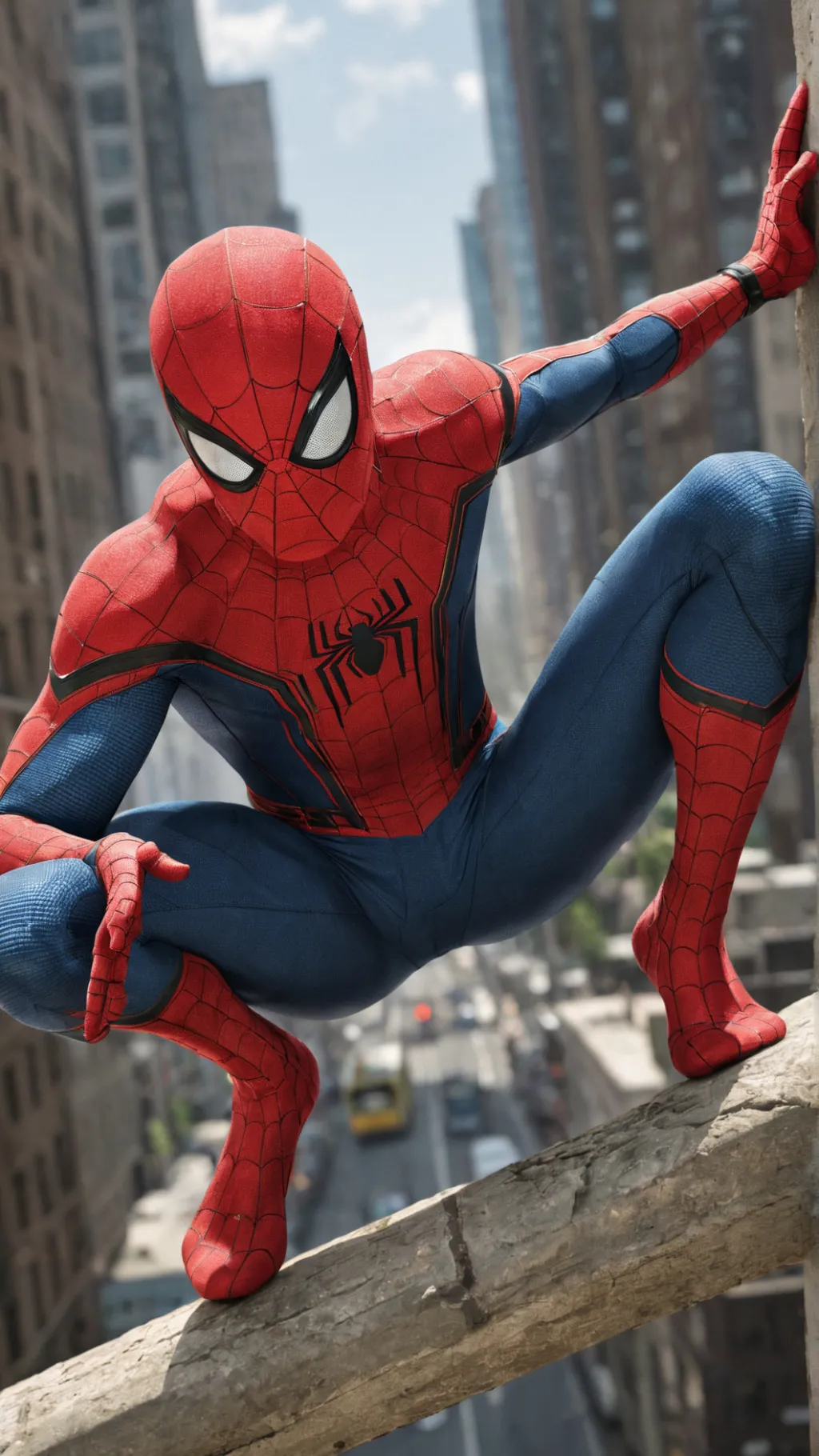 ai character: spider man background
