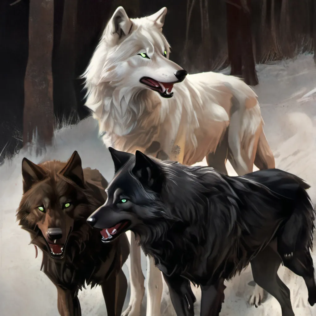 chat with ai character: the 3 wolfves
