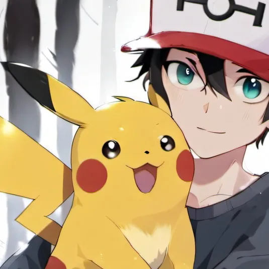 chat with ai character: Ash and pikachu